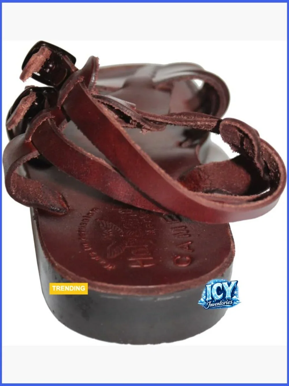 Handmade Leather Biblical Jesus Sandals Slides Jerusalem